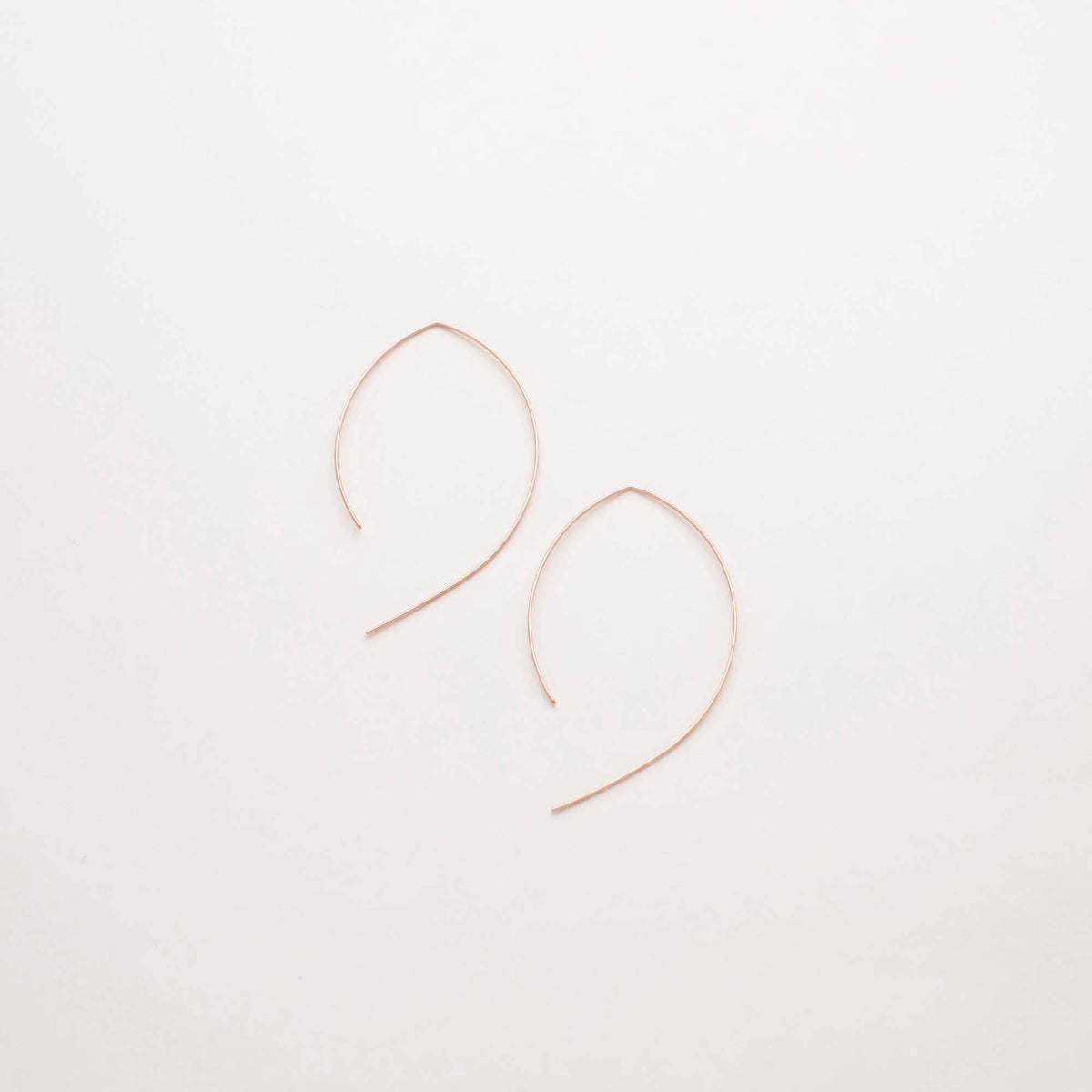 Wide Arc Threader Earrings