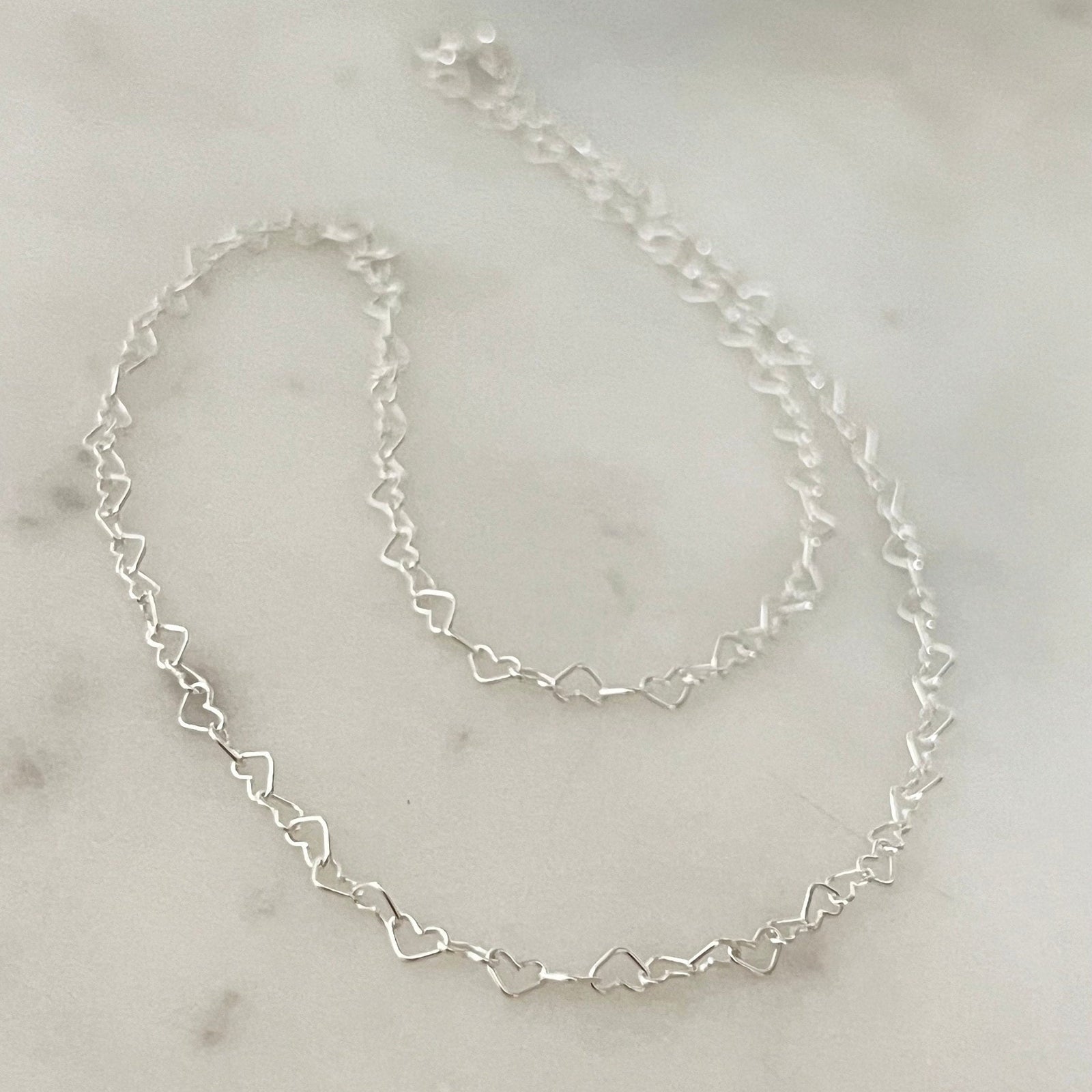 Tiny Hearts Necklace, Bracelet or Anklet made from 925 Sterling Silver