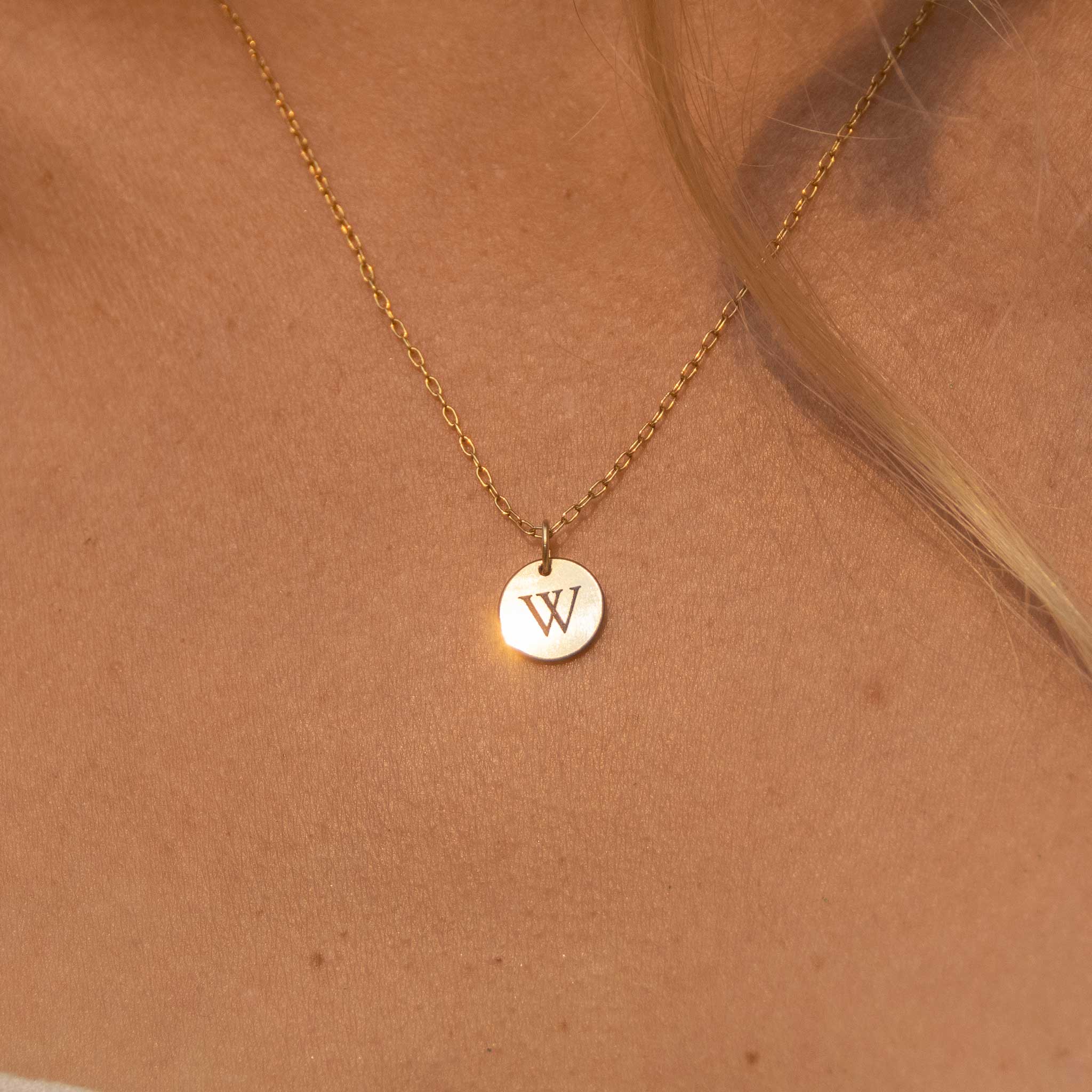 14K Gold Filled Monogram Necklace