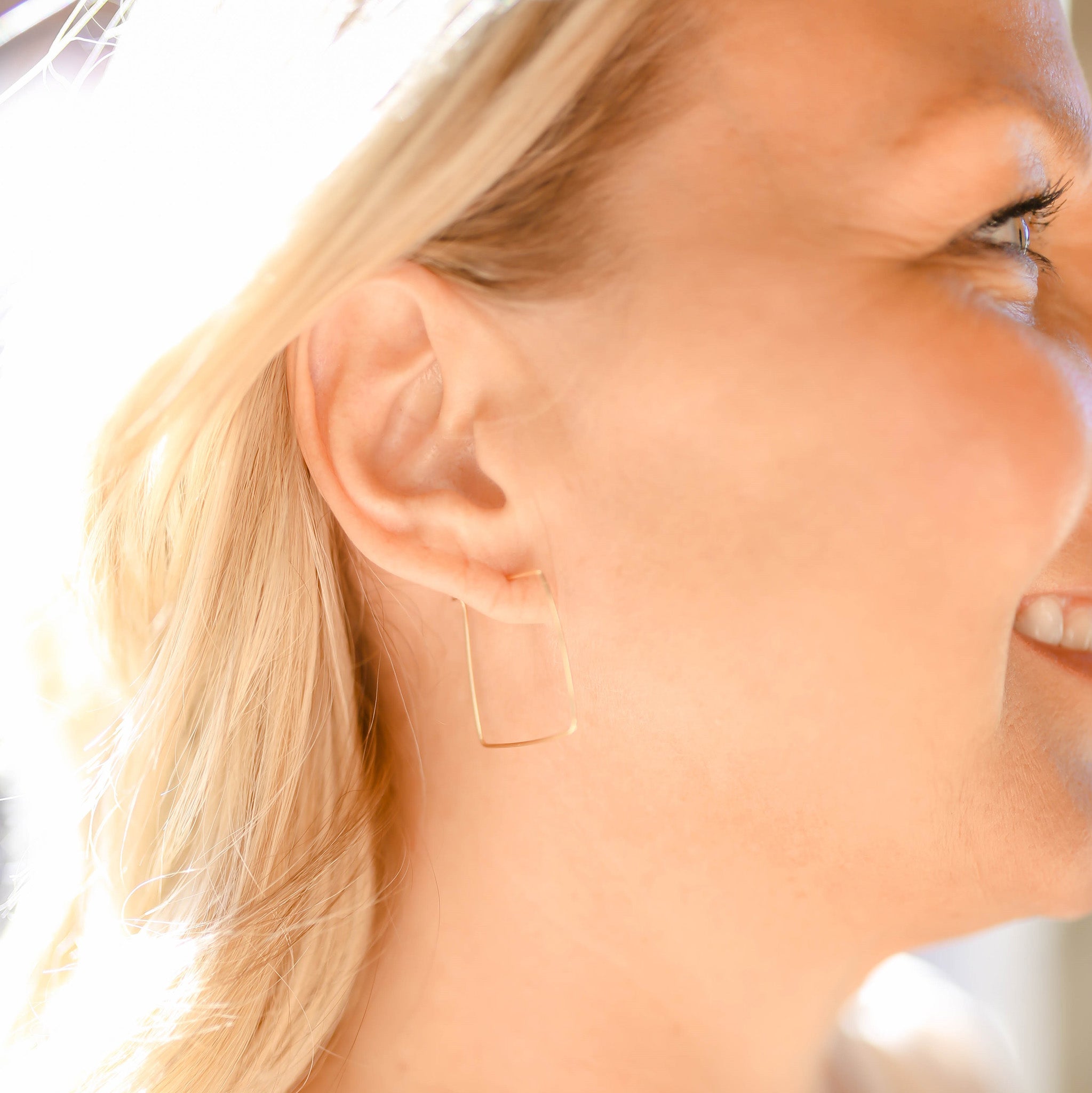 Amazon.com: Statement Geometric Square Earrings for Women Girls,14K Gold  Plated Large Fashion Texture Irregular Minimalism Earrings,Trendy Ripple  Boho Drop Dangle Earrings,Metal Modern Rectangle Retro 80s Jewelry (gold):  Clothing, Shoes & Jewelry
