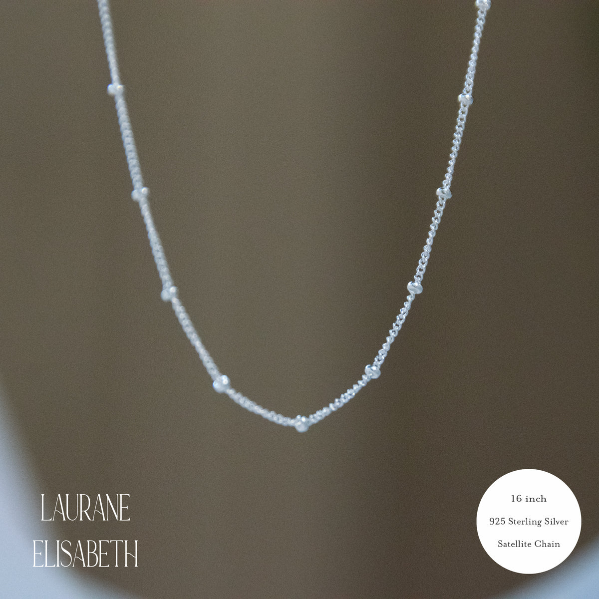 925 Sterling Silver Satellite Layering Necklace