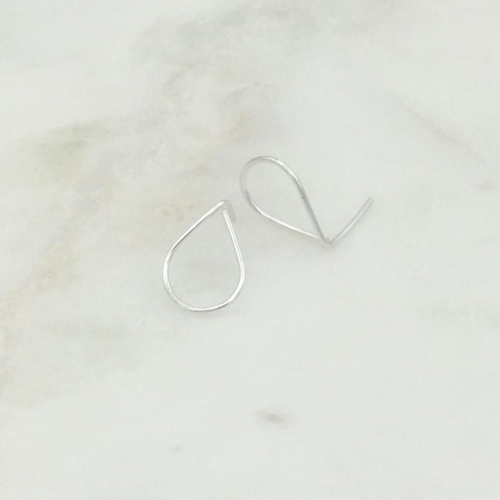 Tiny Teardrop Stud Earrings